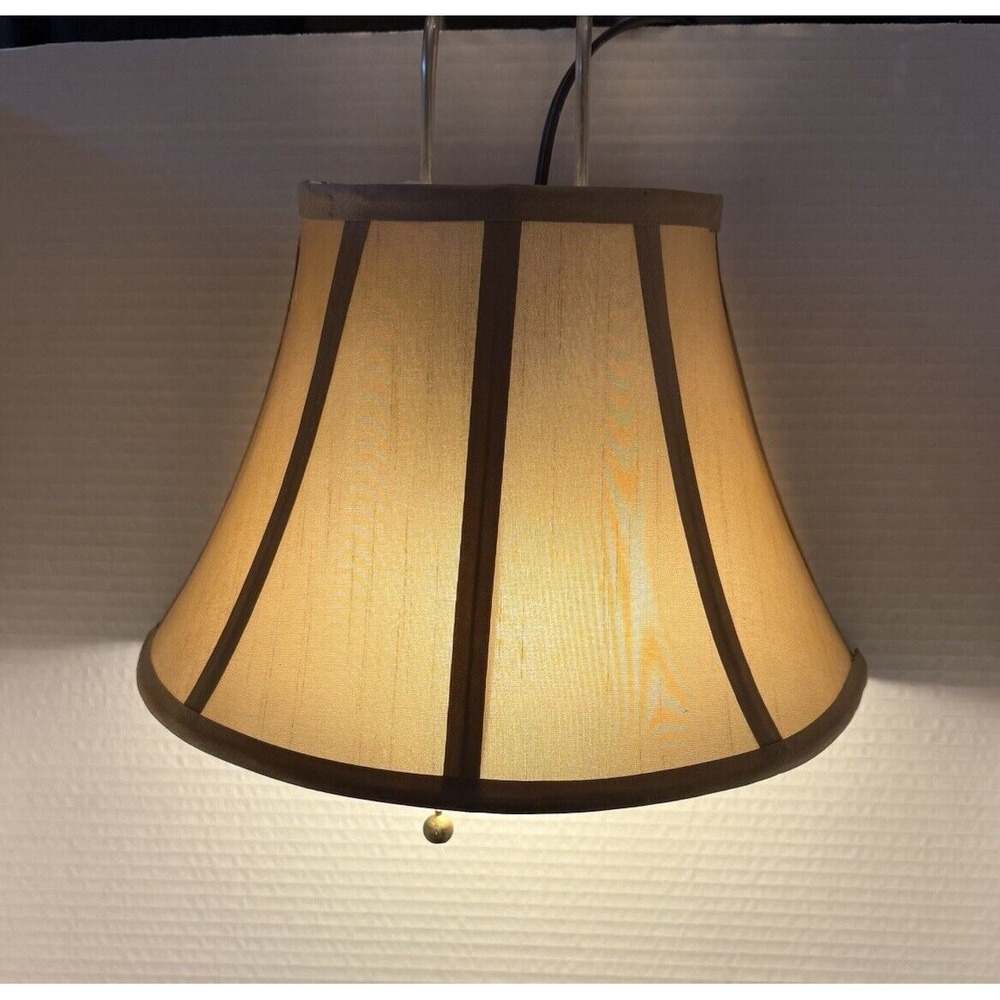 Over Ledge/Door/Rod Floating Bell Shape Shade Plug-In Pull Light